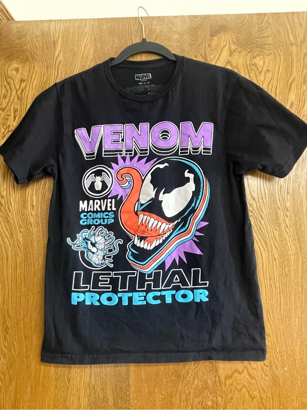 Marvel Venom Lethal Protector Graphic Tee Black Size S
